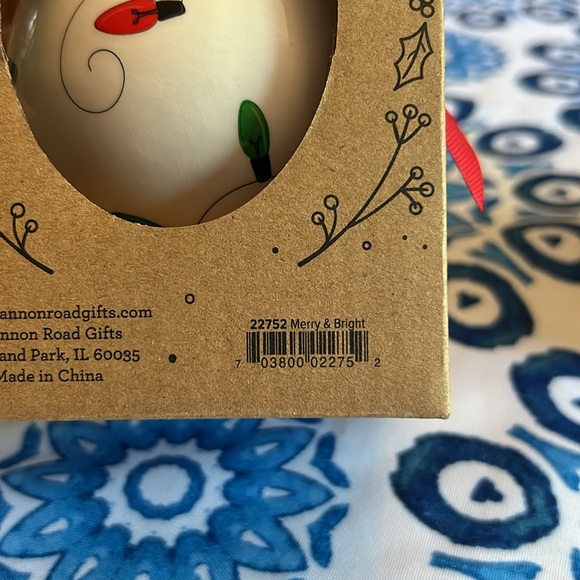 Shannon Road “Merry & Bright Christmas ornament. Comes in box with hanger. 🎄🎄 - Picture 5 of 5